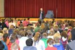 Jerry talking to students 